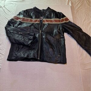 Wilson Leather Kids Jacket with Black and Brown Accents
